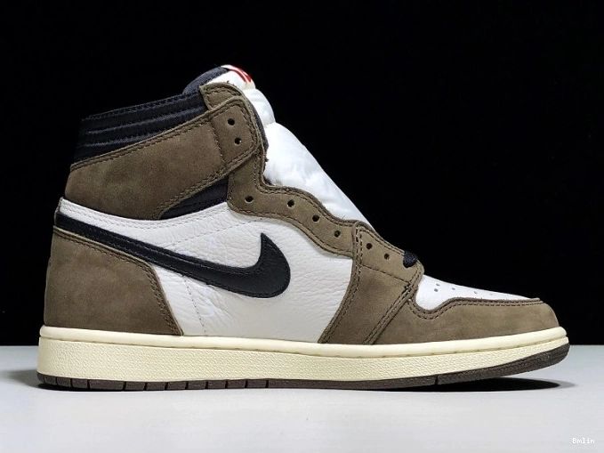 Bmlin Travis Jordan Air Retro x High 1 - 'Mocha' Scott CD4487 100 OG 0803